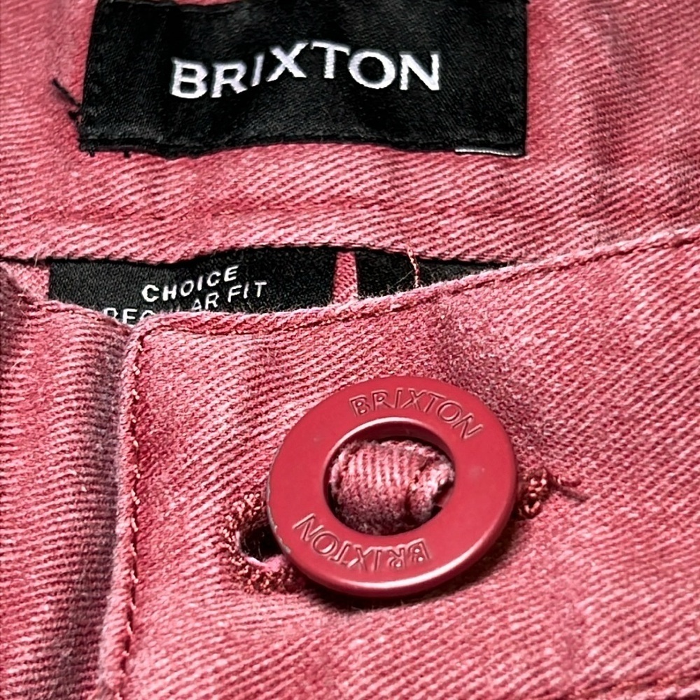 Brixton Choice Dusty Rose Flat Front Shorts. Size 36 - Picture 4 of 14